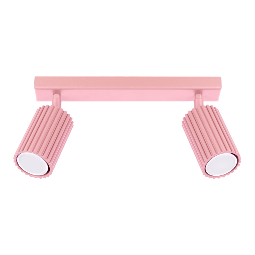 Brilagi - LED taškinis šviestuvas CRESTO 2xGU10/10W/230V rožinis