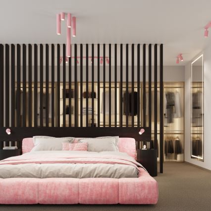 Brilagi - LED taškinis šviestuvas CRESTO 2xGU10/10W/230V rožinis