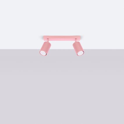 Brilagi - LED taškinis šviestuvas CRESTO 2xGU10/10W/230V rožinis