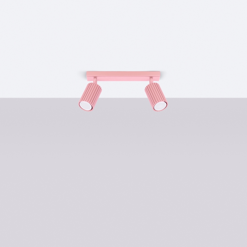 Brilagi - LED taškinis šviestuvas CRESTO 2xGU10/10W/230V rožinis