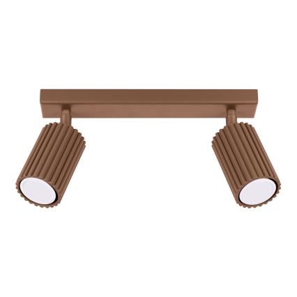 Brilagi - LED taškinis šviestuvas CRESTO 2xGU10/10W/230V rudas