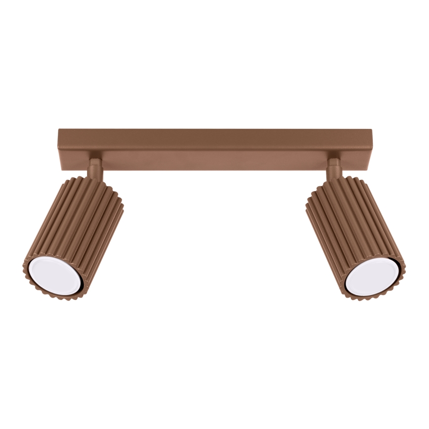 Brilagi - LED taškinis šviestuvas CRESTO 2xGU10/10W/230V rudas