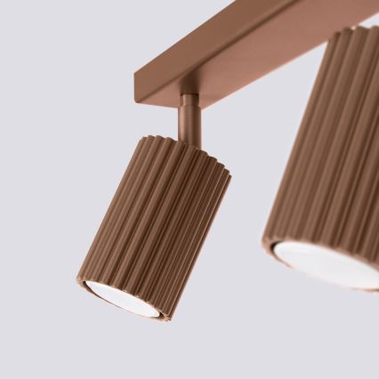 Brilagi - LED taškinis šviestuvas CRESTO 2xGU10/10W/230V rudas