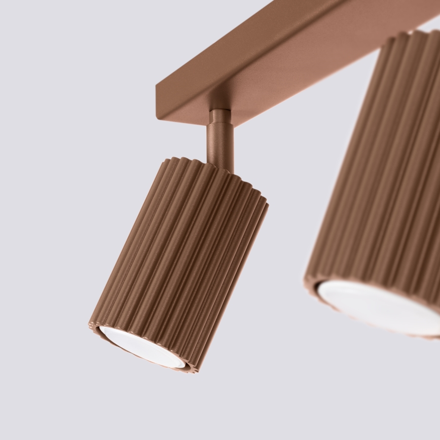 Brilagi - LED taškinis šviestuvas CRESTO 2xGU10/10W/230V rudas