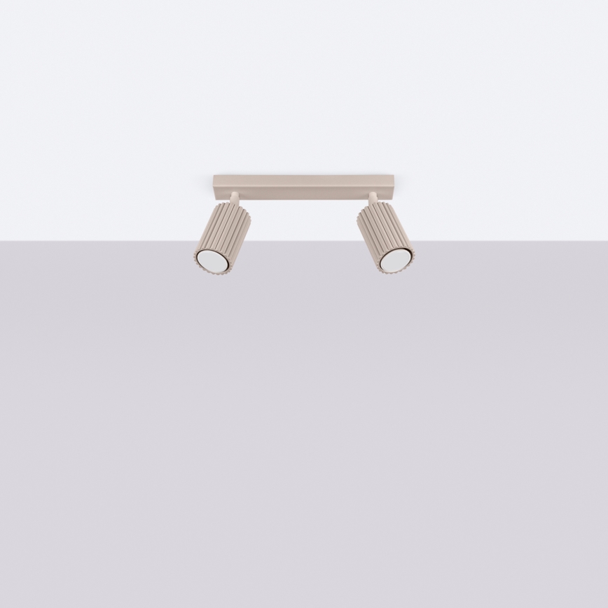 Brilagi - LED taškinis šviestuvas CRESTO 2xGU10/10W/230V rudo-pilkas