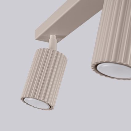 Brilagi - LED taškinis šviestuvas CRESTO 2xGU10/10W/230V rudo-pilkas