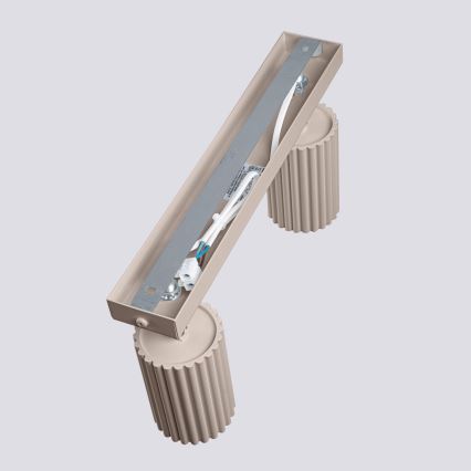 Brilagi - LED taškinis šviestuvas CRESTO 2xGU10/10W/230V rudo-pilkas