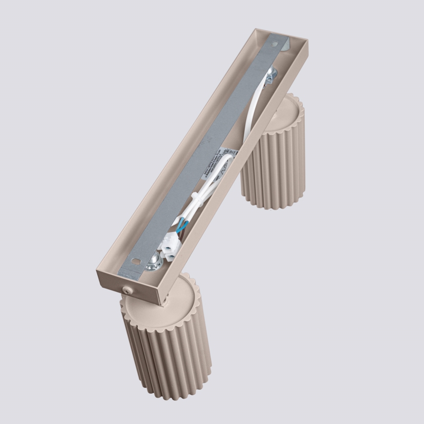 Brilagi - LED taškinis šviestuvas CRESTO 2xGU10/10W/230V rudo-pilkas