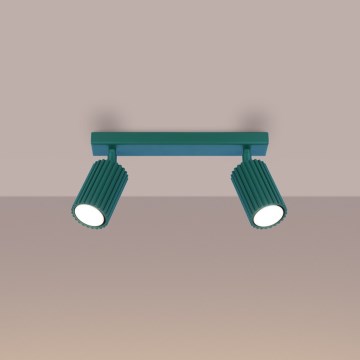 Brilagi - LED taškinis šviestuvas CRESTO 2xGU10/10W/230V tirkizinis