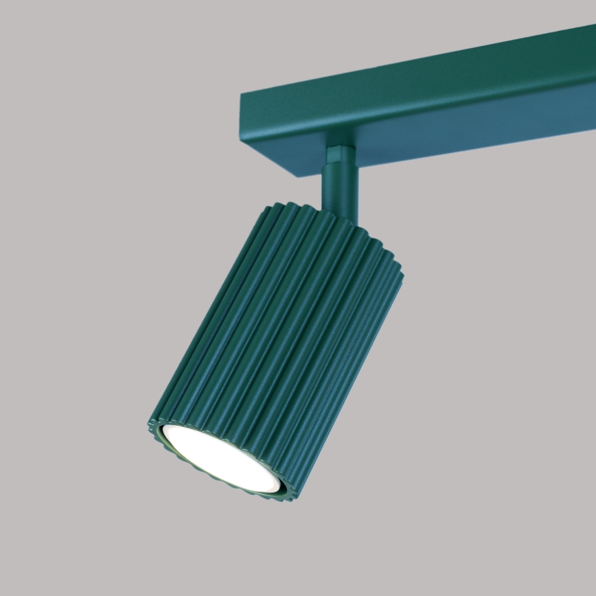 Brilagi - LED taškinis šviestuvas CRESTO 2xGU10/10W/230V tirkizinis