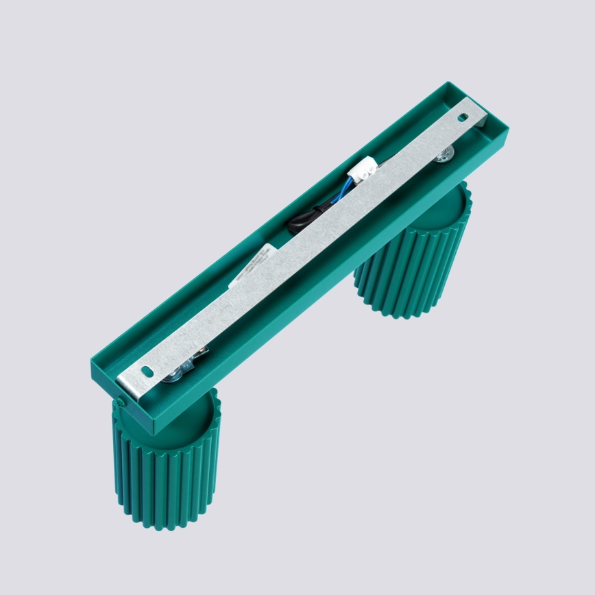 Brilagi - LED taškinis šviestuvas CRESTO 2xGU10/10W/230V tirkizinis