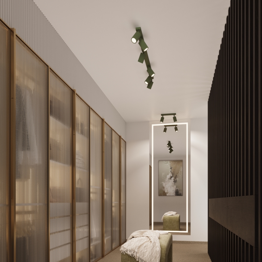 Brilagi - LED taškinis šviestuvas CRESTO 2xGU10/10W/230V žalias