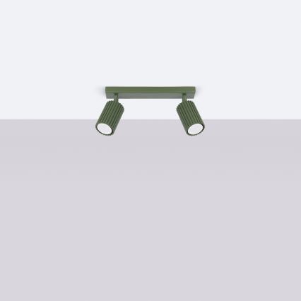 Brilagi - LED taškinis šviestuvas CRESTO 2xGU10/10W/230V žalias