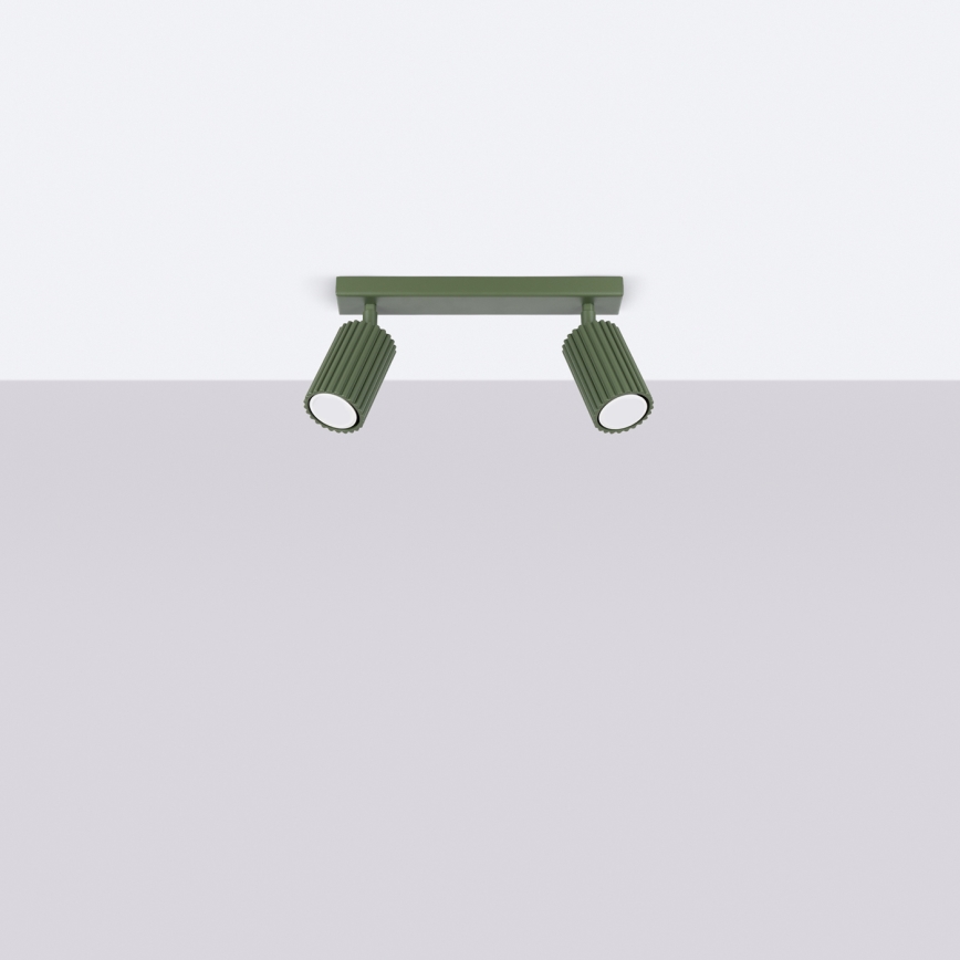 Brilagi - LED taškinis šviestuvas CRESTO 2xGU10/10W/230V žalias