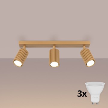 Brilagi - LED taškinis šviestuvas CRESTO 3xGU10/10W/230V auksinis