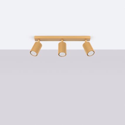 Brilagi - LED taškinis šviestuvas CRESTO 3xGU10/10W/230V auksinis