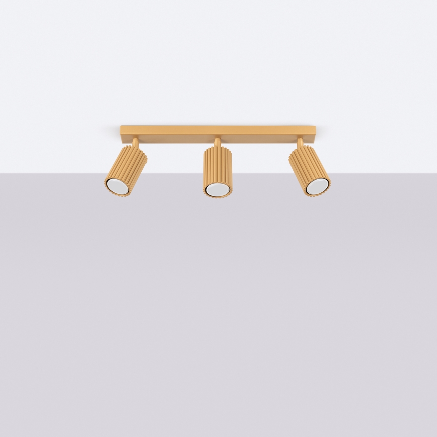 Brilagi - LED taškinis šviestuvas CRESTO 3xGU10/10W/230V auksinis