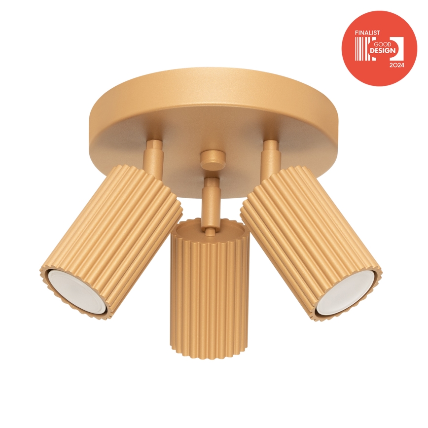 Brilagi - LED taškinis šviestuvas CRESTO 3xGU10/10W/230V auksinis