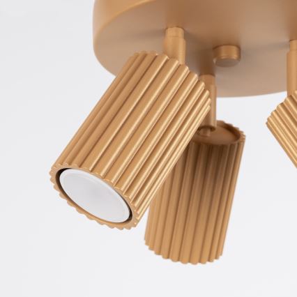 Brilagi - LED taškinis šviestuvas CRESTO 3xGU10/10W/230V auksinis