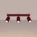 Brilagi - LED taškinis šviestuvas CRESTO 3xGU10/10W/230V bordo