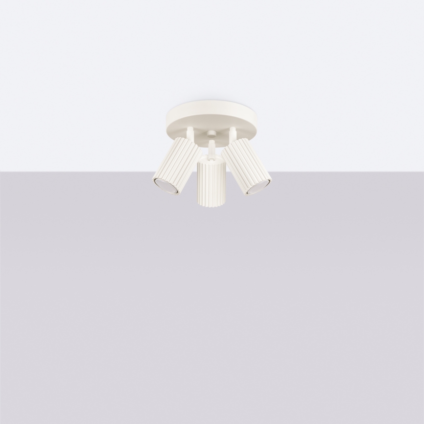 Brilagi - LED taškinis šviestuvas CRESTO 3xGU10/10W/230V kreminės spalvos