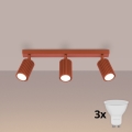 BRILAGI - LED taškinis šviestuvas CRESTO 3xGU10/10W/230V oranžinis