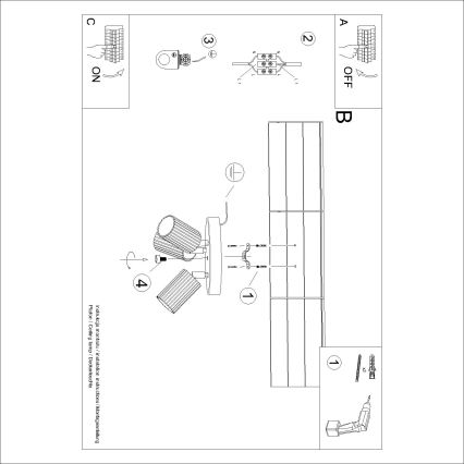 BRILAGI - LED taškinis šviestuvas CRESTO 3xGU10/10W/230V oranžinis