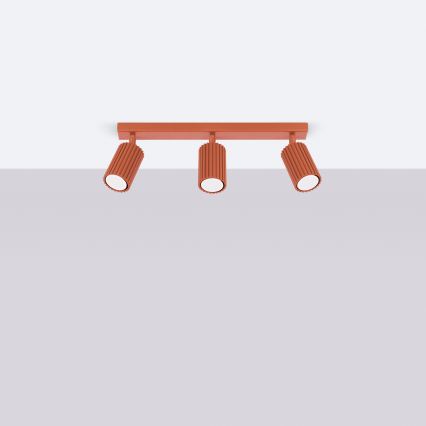 Brilagi - LED taškinis šviestuvas CRESTO 3xGU10/10W/230V raudonas