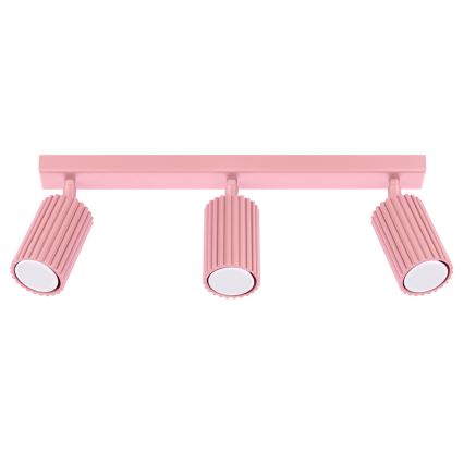 Brilagi - LED taškinis šviestuvas CRESTO 3xGU10/10W/230V rožinis