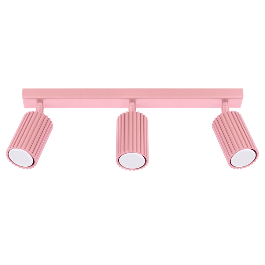 Brilagi - LED taškinis šviestuvas CRESTO 3xGU10/10W/230V rožinis