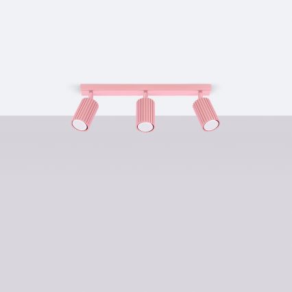 Brilagi - LED taškinis šviestuvas CRESTO 3xGU10/10W/230V rožinis