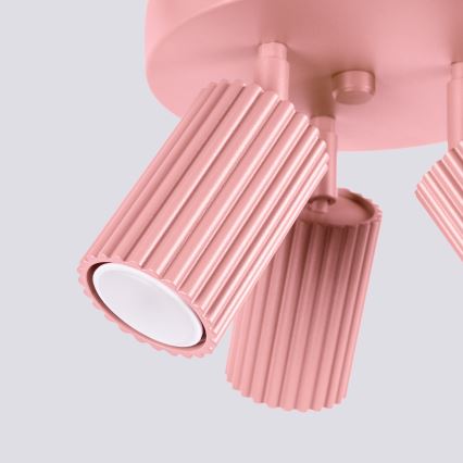 Brilagi - LED taškinis šviestuvas CRESTO 3xGU10/10W/230V rožinis