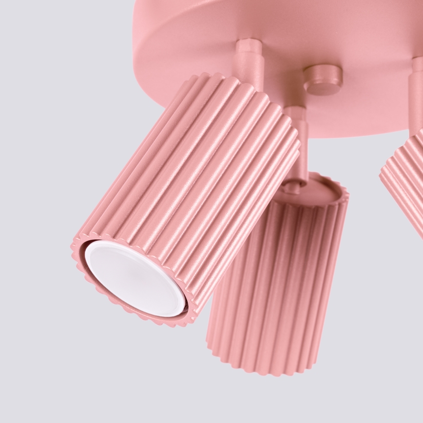 Brilagi - LED taškinis šviestuvas CRESTO 3xGU10/10W/230V rožinis