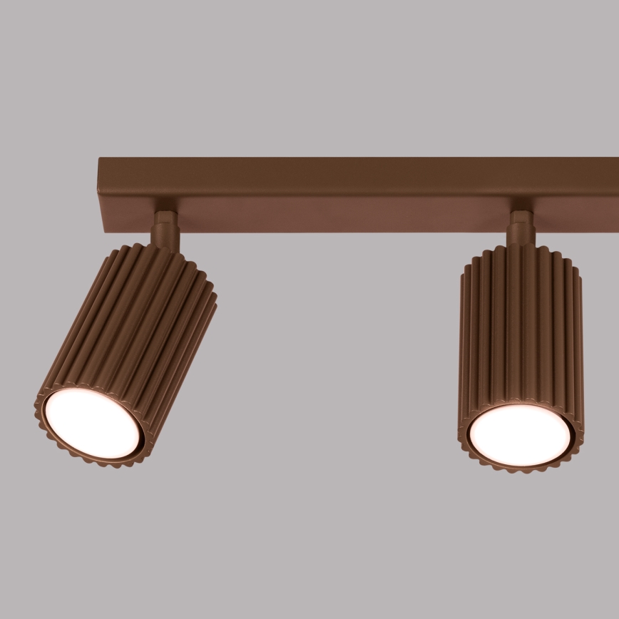 Brilagi - LED taškinis šviestuvas CRESTO 3xGU10/10W/230V rudas