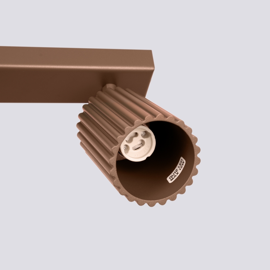 Brilagi - LED taškinis šviestuvas CRESTO 3xGU10/10W/230V rudas