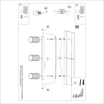 Brilagi - LED taškinis šviestuvas CRESTO 3xGU10/10W/230V rudas