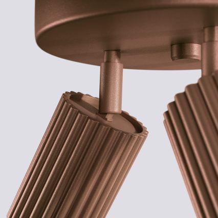 Brilagi - LED taškinis šviestuvas CRESTO 3xGU10/10W/230V rudas