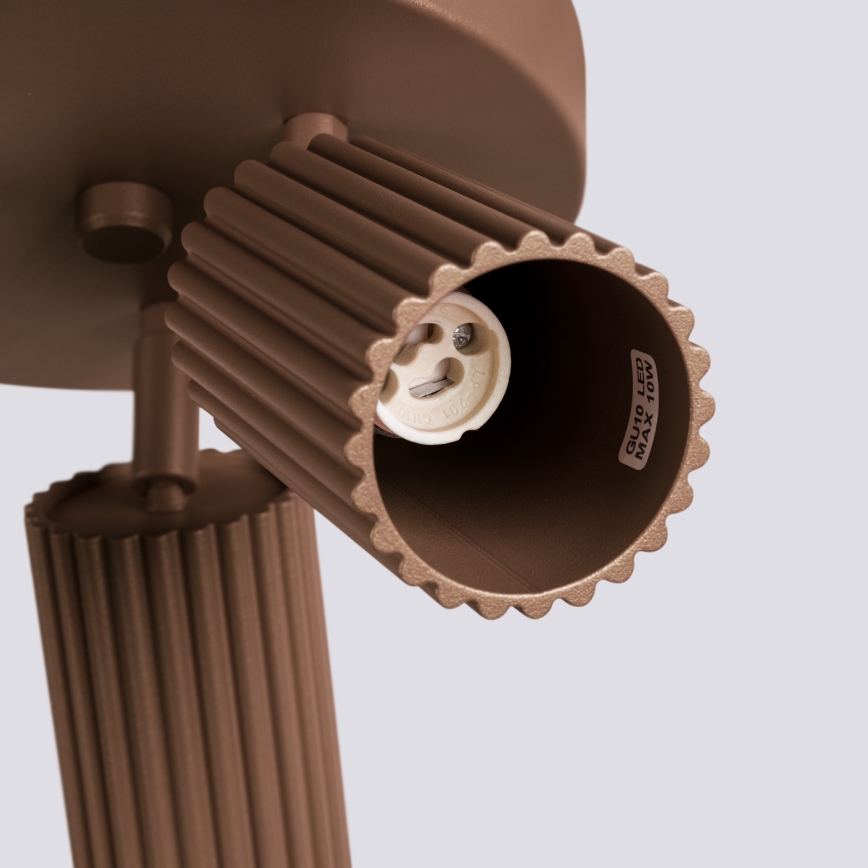 Brilagi - LED taškinis šviestuvas CRESTO 3xGU10/10W/230V rudas