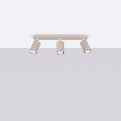 Brilagi - LED taškinis šviestuvas CRESTO 3xGU10/10W/230V taupe