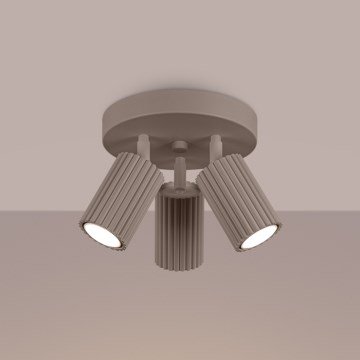 Brilagi - LED taškinis šviestuvas CRESTO 3xGU10/10W/230V taupe