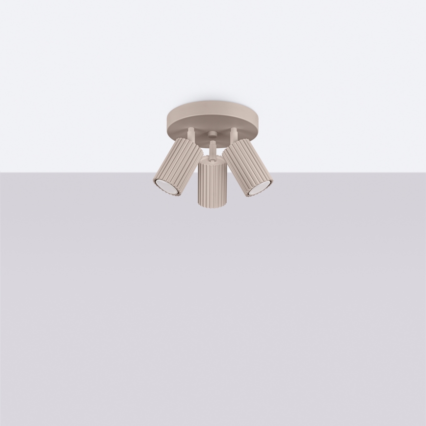 Brilagi - LED taškinis šviestuvas CRESTO 3xGU10/10W/230V taupe