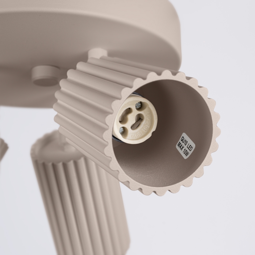Brilagi - LED taškinis šviestuvas CRESTO 3xGU10/10W/230V taupe