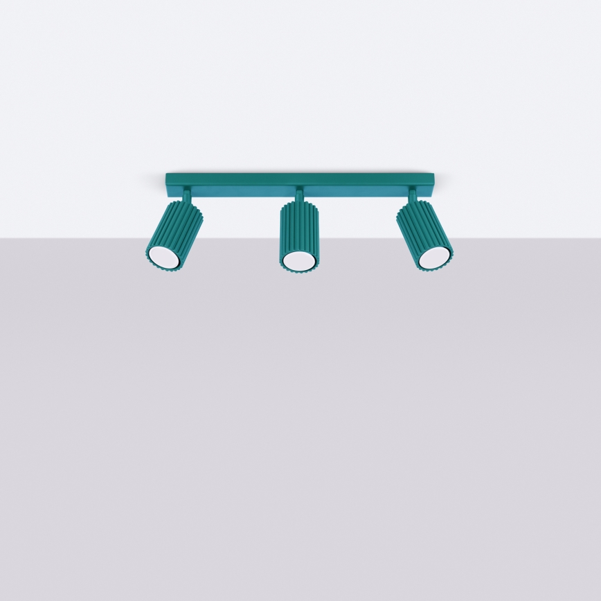 Brilagi - LED taškinis šviestuvas CRESTO 3xGU10/10W/230V turkio spalvos