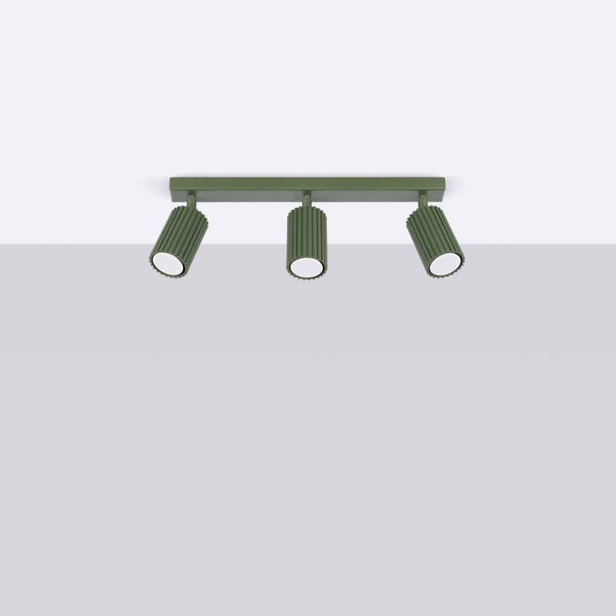 Brilagi - LED taškinis šviestuvas CRESTO 3xGU10/10W/230V žalias