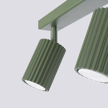 Brilagi - LED taškinis šviestuvas CRESTO 3xGU10/10W/230V žalias