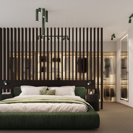 Brilagi - LED taškinis šviestuvas CRESTO 3xGU10/10W/230V žalias