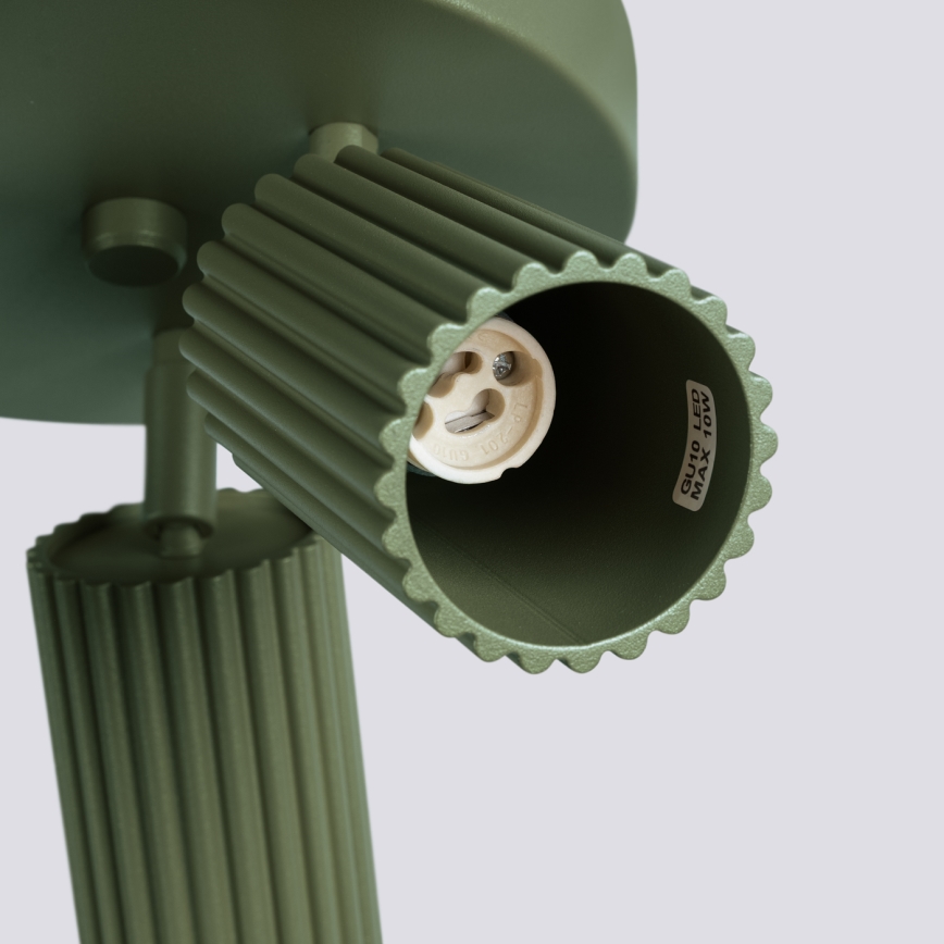 Brilagi - LED taškinis šviestuvas CRESTO 3xGU10/10W/230V žalias