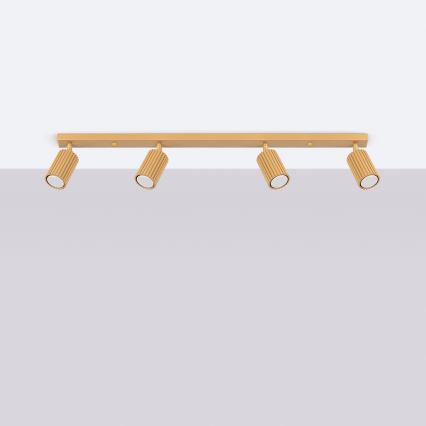 Brilagi - LED taškinis šviestuvas CRESTO 4xGU10/10W/230V auksinis