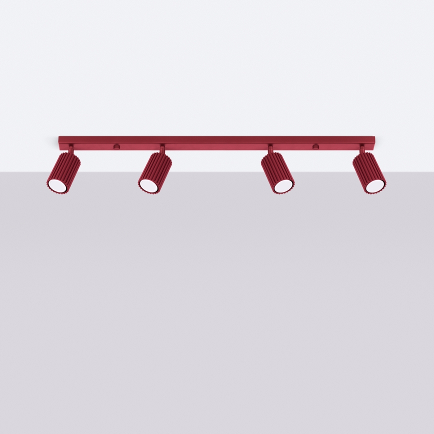 Brilagi - LED taškinis šviestuvas CRESTO 4xGU10/10W/230V bordo