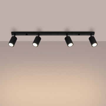 Brilagi - LED taškinis šviestuvas CRESTO 4xGU10/10W/230V juodas